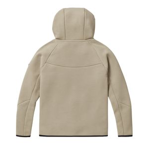 Chaqueta Deportiva con Capucha y Cremallera Completa para Hombre, de Forro Polar Técnico, Color Caqui, Ligera, Cálida, para Entrenamiento Atlético, Ropa Deportiva Premium - Product Image 2