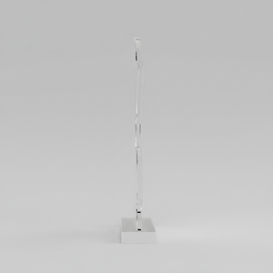 Trofeo Acrílico Aurora Wave, Duradero, Pulido, Grabado, Estilo Deportivo, Curva Única, para Premios Corporativos, Reconocimiento a Empleados - Product Image 3