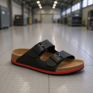 Sandalias Birkenstock Arizona Super Grip Talla 45 Color Negro DIN EN ISO 20347 Material de Protección para Pisos BIRKO FLOR - Product Image 3