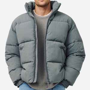 แจ็กเก็ตขนแกะมีฮู้ดแบบลำลองของผู้ชายเสื้อแจ็คเก็ตกลางแจ้งแบบมีซิปแนวสตรีทแวร์ - Product Image 1