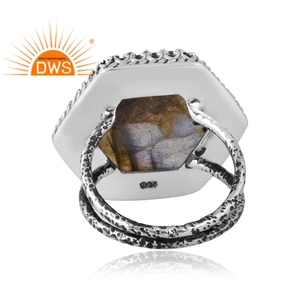 Hot Design 925 Sterling Silver Natural <b>Labradorite</b> Gemstone <b>Ring</b> Custom Design Jewelry for Women Gift for Her - Product Image 2