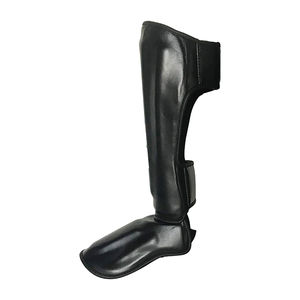 Espinilleras de boxeo de cuero y espinilleras de fútbol para hombres y mujeres con diseño protector y duradero Espinilleras personalizadas - Product Image 6