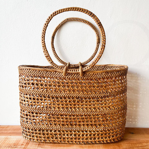 Sac en rotin tissé à la main, excellente qualité, sac à main naturel, sacs et pochettes à prix avantageux, vente en gros - Product Image 6