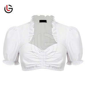 Robes fantaisie de haute qualité, best-seller, costume d'Oktoberfest, dirndl allemand, fête, cosplay, Halloween, femmes, 100% coton, longueur genou - Product Image 3