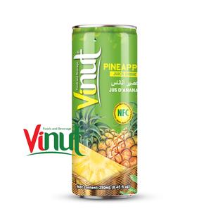 Fruits mélangés pour VINUT Carton de 24 canettes 250 ml 8,5 fl oz Boisson au jus OEM Étiquette privée Sans glucose Échantillon Étiquette Exportation Vietnam Prêt - Product Image 5