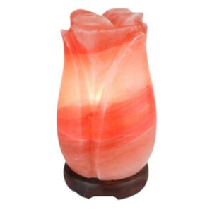 Lampe de sel de l'Himalaya en cristal rose sculpté à la main en forme de rose, écologique, taille personnalisable, décoration d'intérieur, mascotte, logo personnalisé, mariage - Product Image 1