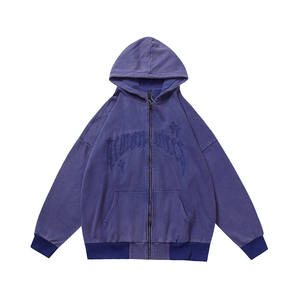 Conception personnalisée Sweats à capuche à fermeture éclair pour hommes à manches longues imprimés à fermeture éclair Pull-over à manches longues pour hommes - Product Image 2
