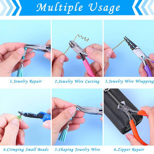 ชุดเครื่องมือประดับลูกปัด OEM ชุดเครื่องมือเพื่อความสบายที่แม่นยำเครื่องมือทำเครื่องประดับกระเป๋าสีดำเพื่อใส่ชุดลูกปัดคีม - Product Image 6
