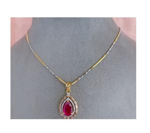 Exclusive Stylish Gold Silver Polish With <b>Pearls</b> Look Pendent Set <b>Necklace</b> with <b>Earrings</b> for Women for Party Wear For Women - Product Image 3