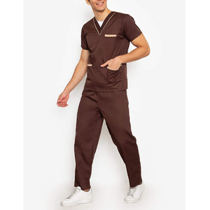 Classic High-Grade Hospital <b>Scrubs</b> Nurses' Cotton/Polyester Twill <b>Scrub</b> Suits Wholesale <b>Scrub</b> <b>Sets</b> - Product Image 4