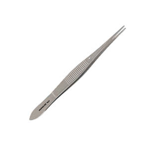 Pinzas Iris de Acero Inoxidable para Cirugía, Rectas, Puntas Serradas de 1 mm, Longitud Total de 10.5 cm, Manuales, Certificación CE, Uso Médico - Product Image 4