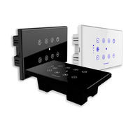 Interrupteurs muraux intelligents Tuya WiFi, verre tactile, télécommande sans fil NFC, intégration vocale Google Home Alexa, contrôle par application, 6A 230V