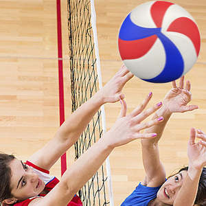 Ballon de volley-ball officiel taille 5 personnalisé ballon de volley-ball en cuir PU laminé volley-ball - Product Image 1