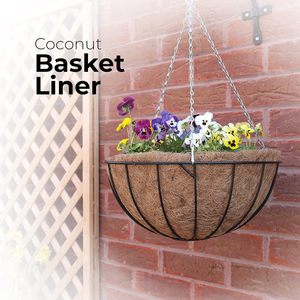 2025 Latest Arrival Coconut Coir Liner Fibre 8-16 Inch Extra Thick Hanging <b>Basket</b> Replacement Natural Coco Material <b>for</b> <b>Plants</b> - Product Image 5