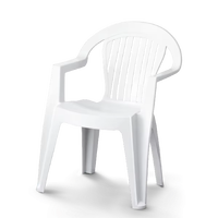 Chaises de jardin empilables modernes de haute qualité, fabriquées en Italie, écologiques, certifiées ISO9001 TUV, en plastique PP durable, pour l'école et la cuisine