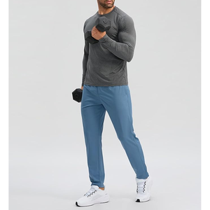 กางเกงซับเหงื่อสำหรับผู้ชายกางเกงเล่นกอล์ฟแบบลำลองกางเกงผ้าฝ้าย100% เอวกลางระบายอากาศได้ทรงหลวมกางเกงมีเชือกผูกสไตล์ไฮสตรีท - Product Image 6