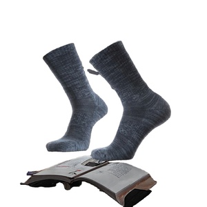 Breathable Merino Wool Socks Body Logo Warm Winter Crew Hiking Plain Solid Color Sport <b>Quick</b> Dry Eco-Friendly Unisex - Product Image 2