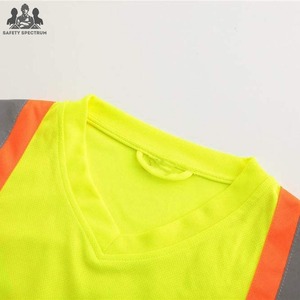 Camisetas de Seguridad 2025 de Alta Visibilidad Reflectantes con Logotipo Personalizado, Ropa de Trabajo para Hombre, Camiseta 100% Algodón, Colores Personalizados - Product Image 4