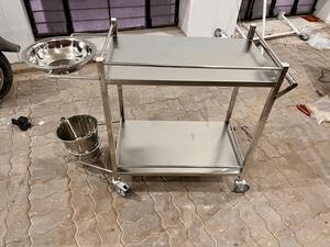 Newly Arrival Dressing Trolley with Stainless Steel Bowl & Bucket Durable Grade Dressing Trolley <b>For</b> Sale - Product Image 5