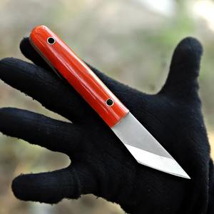 มีดสกินเนอร์เหล็กกล้าคาร์บอนพร้อมปลอกหนังธรรมชาติ - Product Image 5