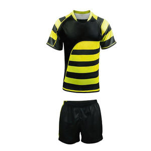 Uniformes de Rugby al por Mayor, Impresos, de la Mejor Calidad, Transpirables, de Secado Rápido, Ecológicos, Servicio OEM, Nuevo Diseño, 100% Poliéster - Product Image 1