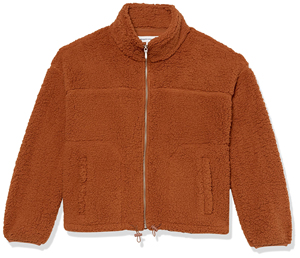 OEM Custom Wholesale Winter Outdoor Sherpa Fleece <b>Jacket</b> Custom Logo Zipper up <b>Cropped</b> Sherpa Fleece <b>Jacket</b> - Product Image 1