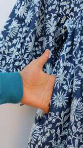 Robe en coton à fleurs bohème, décontractée, tissée, écologique, mi-longue, pour femmes, été - Product Image 5