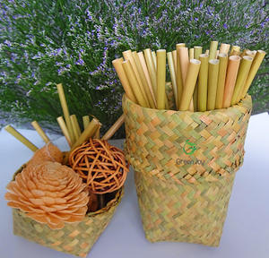 The Cheapest Price Ecofriendly Dried Grass <b>Straws</b> <b>Drinking</b> Vietnam Made of 100% Natural Safe Grass Alternative to Plastic <b>Straws</b> - Product Image 3