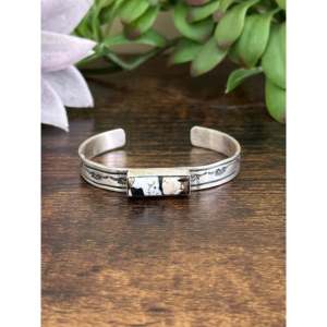 Rick Enriquez White Buffalo Sterling Silver Fashion Cuff Bracelet - Product Image 1