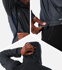 Veste coupe-vent Soft Shell pour homme Veste coupe-vent imperméable légère à capuche en polyester et nylon respirant pour la randonnée - Product Image 4