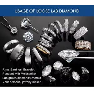 Certificat IGI 1CT 2CT 3CT 5CT diamant en vrac coupe ovale excellente qualité pour bagues diamant CVD - Product Image 6