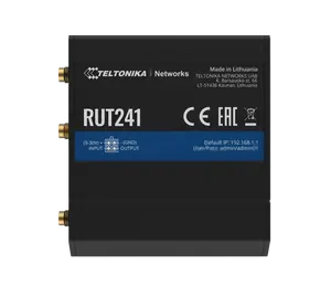 Teltonika RUT241 कॉम्पैक्ट लेकिन शक्तिशाली 4G /LTE और वाईफ़ाई सेलुलर रूटर 1x सिम, ईथरनेट के साथ 1x लैन, 1x वान और मैं/हे, वीपीएन, Modbus