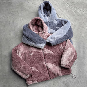 Personalizable Drop Shoulder Algodón French Terry Zip up Hoodie 400gsm Drop Shoulder Fleece Oversized Premium Washed Hoodie - Product Image 1