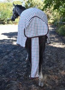 Juego de Mantas Antimoscas para Caballos con Estampado de Abeja de Alta Calidad - Manta Antimoscas Transpirable de Malla Suave con Cuello Desmontable, Protección Completa para el Cuerpo en Verano - Product Image 3