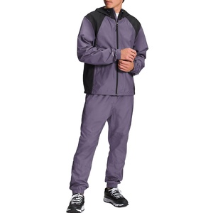 Hooded Casual Solid Windproof Tracksuit <b>with</b> Comfortable Fit for Fitness Running Travel Lightweight Eco-Friendly Full <b>Zip</b> Jacket - Product Image 6