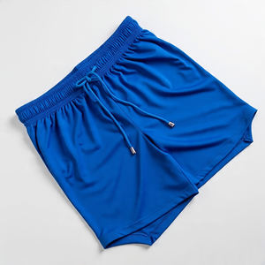 Short de sport de gymnastique au design personnalisé avec poches Short pour homme double couche en polyester pour entraînement extérieur respirant à séchage rapide - Product Image 4