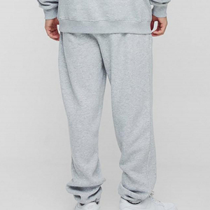 Pantalones de chándal de gran tamaño Unisex de algodón pesado OEM para hombre, pantalones estampados de Color sólido, joggers lavados personalizados de pierna ancha - Product Image 5