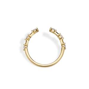 Anillo Abierto con Diamante Cultivado en Laboratorio de Corte Redondo Selah - Product Image 2