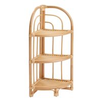 Natürliches Rattan-Eckregal zur Raumdekoration oder Wanddekoration im Wohnzimmer OEM Maßgefertigt Handgemacht in Vietnam Beste Wahl