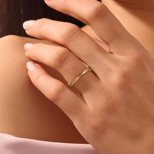 Diamant Moissanite 10K 14K 18K Bague de mariage en or massif Style de luxe Bague de fiançailles pour femmes et hommes Bague de mariage en gros - Product Image 3