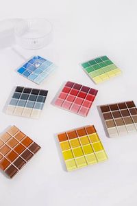 Long Mosaic <b>Coaster</b> <b>Glass</b> Tile Rectangular Platter Home Decor Kitchen Table Ware Serving Board Organizer Base Mats B2B - Product Image 5