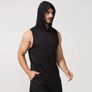 Camiseta atlética sin mangas con capucha para hombre, camiseta ligera para entrenamiento, gimnasio, Fitness, correr, entrenamiento deportivo, Top muscular - Product Image 1