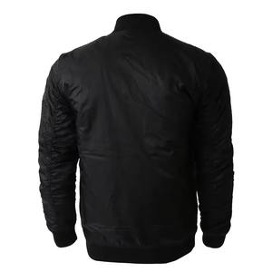 2025 personnalisé matelassé toile doudoune hommes en gros université lettre brodé Bomber manteau décontracté fermeture à glissière hiver avant - Product Image 5