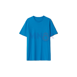 Venta al por mayor personalizado hombres Jersey 100% algodón camiseta cuello redondo manga corta transpirable liso teñido antiarrugas camiseta - Product Image 5