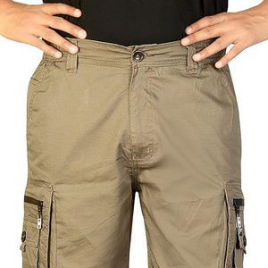 Pantalones cortos de playa de algodón de talla grande, cómodos, informales, de algodón, transpirables y sostenibles, con bolsillos - Product Image 4