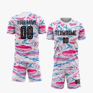 Nuevos últimos diseños personalizados de alta calidad de los hombres Jersey Kits Team Club Soccer Wear Set Football Soccer Jersey Soccer Uniformes Sets - Product Image 1