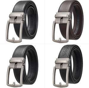 Ceinture en cuir de vache véritable de luxe avec boucle en acier, imperméable et respirante, logo personnalisé, vente en gros OEM/ODM pour la mode - Product Image 3