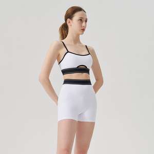 Ensemble de yoga 2 pièces grande taille style européen et américain OEM, respirant, écologique, réversible, sans couture, séchage rapide, Spandex/Polyester - Product Image 6