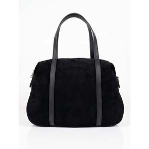 Bolso de mano suave en gamuza auténtica y cuero Dollaro - Hecho en Italia - Art. 26146 - Product Image 1
