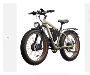 Vélo électrique à double moteur avec garantie de cinq ans, 48v 2000w, assistance au pédalage, double batterie, pneus larges, vélo de montagne électrique - Product Image 1